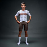 JERSEY PRO TEAM BLK HOMBRE  BLANCO /CAFÉ